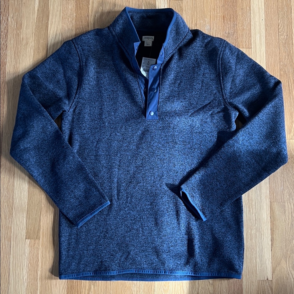 New Boy's J Crew crew cuts Blue Pullover sweater; Size xxl 15-16